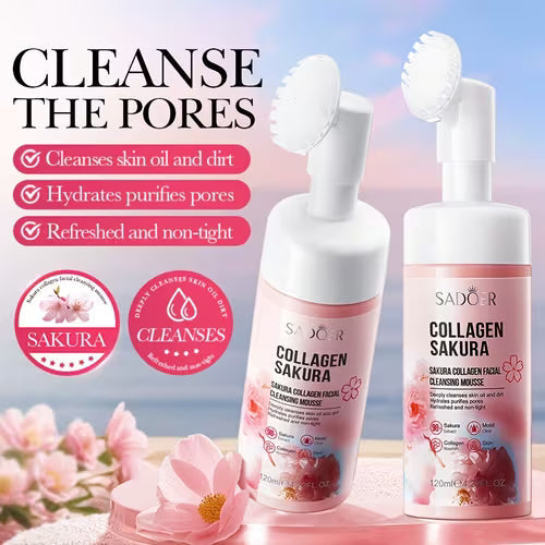 120ml Sakura Collagen Facial Cleansing Mousse